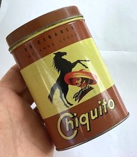 ANCIENNE BOÎTE TABAC CHIQUITO CHEVAL NOIR MEXICAIN OLD TABACCO BOX BLACK HORSE