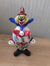 Magnifique Clown En Verre De