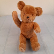 Peluche ours vintage années 1950 articulé – grand modèle 49 cm