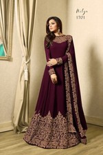 Neuf Lourd Robe Mariage Indien Designer Soirée Pakistanais Sol Robe Anarkali