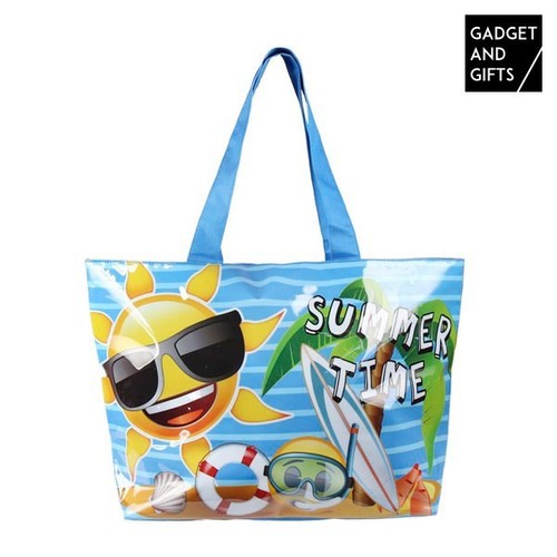 Sac plage avec smiley - plage,
