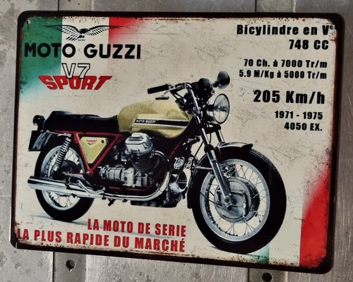 Plaque métal vintage - vintage, moto
