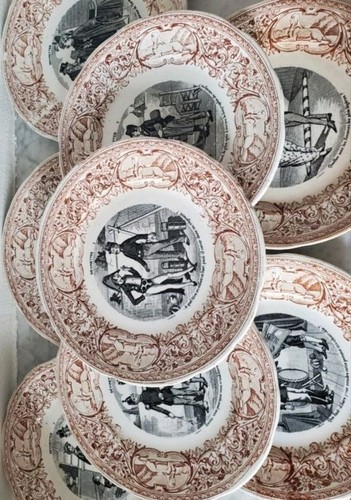 Lot assiettes collection de - 8,