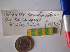 barrette de rappel médaille guerre Indochine insigne militaire collection