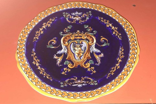 Assiette plate gien - gien, bleu