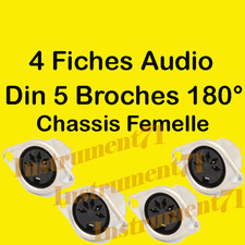 4 Fiches Din CHASSIS 5 Broches