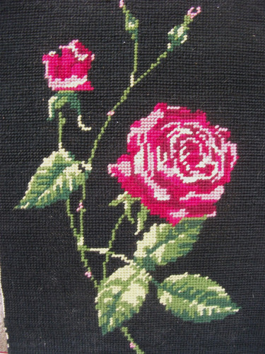 Tapisserie canevas rose royal - tapisserie,