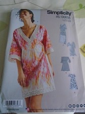  0656 PATRON SIMPLICITY 4 VERSIONS ROBE TUNIQUE ROMANTIQUE  DU 34 AU 50