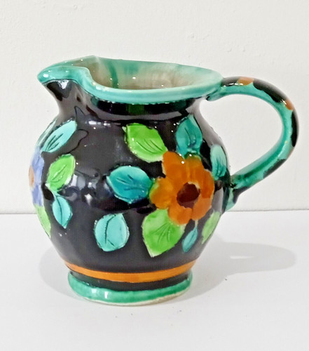 Pichet décor fleuri - pichet, à