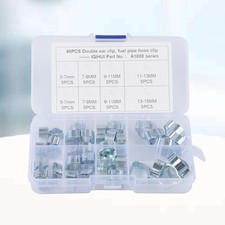  40 Pc Collier De Serrage Tuyau Serre-joints Clips Pour Tubes Colliers