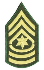 Ecusson patche Sergent Major SSM US Army thermocollant patch 