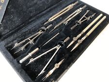 Ancienne Boite Compas École Architecture 1960 Complète - Unis France