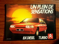 BX TURBO DIESEL carte postale Campagne publicitaire Citroen 1988  postcard 
