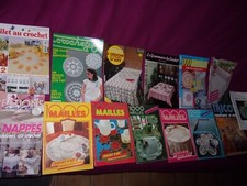 Lot 14 magazines divers Tricot sélection Crochet d'art - 1000 mailles VINTAGE