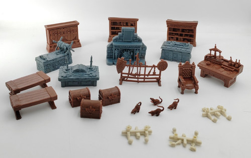 Heroquest complete furniture - complete,