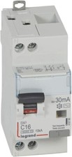 LEGRAND 410785 DISJONCTEUR DIFFÉRENTIEL MONOBLANC DX3 6000 -  16A - TYPE AC