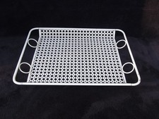 plateau mathieu mategot rectangulaire design Années 1960 métal perforé RIGITULLE