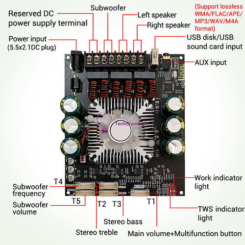 New tda7498e bluetooth power - new,