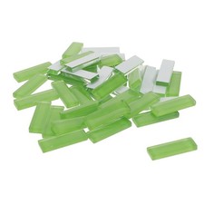  Lot de 2 carreaux de mosaïque rectangulaires en verre cristal, petits carreaux