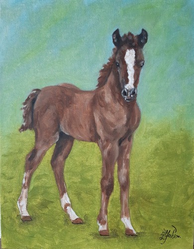Tableau original cheval - , ferme