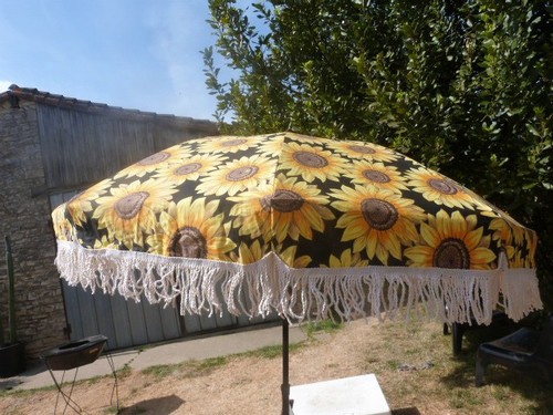 Parasol frange inclinable - frange,