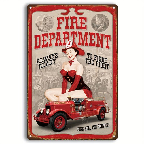 Plaque decorative pin fire - decorative, up-