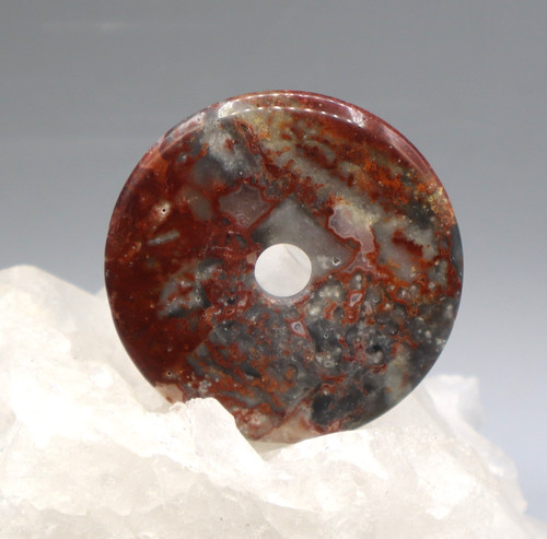 Pendentif donut agate crazy - pendentif,