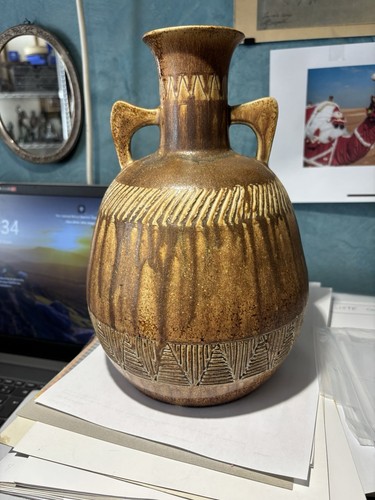 Grand vase céramique signé - grand,