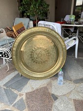 Ancien plateau laiton ciselé