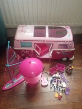 Barbie Steffi Love Camping Car Hawaii Et Accessoires 