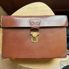 Valise / sac photo en cuir