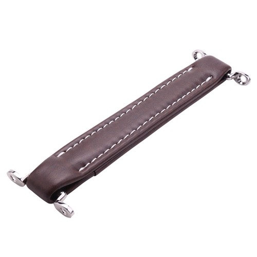 Marron manche cuir - marron,