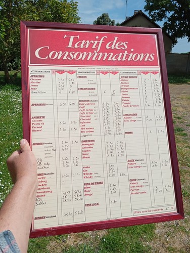 Authentique tableau tarif des - authentique,