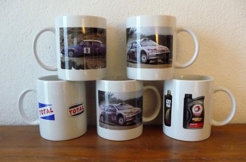 Lot mugs publicitaires - de,
