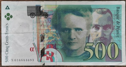 Billet 500 francs pierre et - pierre,
