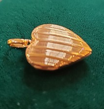 Pendentif coeur  ouvrant  ancien en or 18 carats,porte_photo