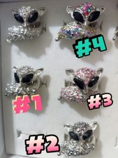 NEW CUTE FOX RING RHINESTONES