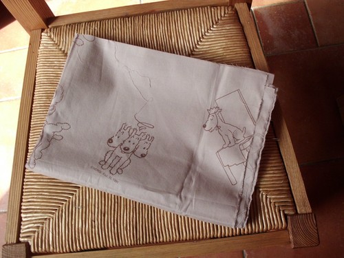 Coupon tissu tintin - ,