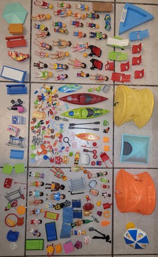 Lot playmobil camping plage - playmobil,