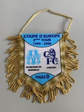 OM olympique de Marseille - Chelsea FC fanion coupe d'Europe 1999-2000 pennant