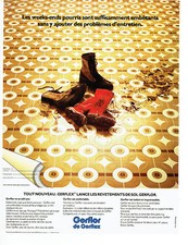 Publicité Advertising 078  1974   revetement sol Gerflor de Gerflex