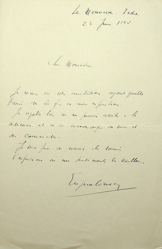S eugène corneau - l.a.s,