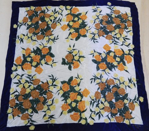 Foulard vintage soie 100 - foulard,