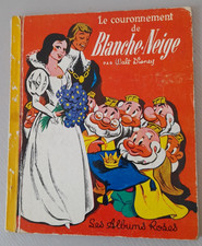 LIVRE POUR ENFANTS le couronnement de Blanche Neige Disney les albums roses 1964