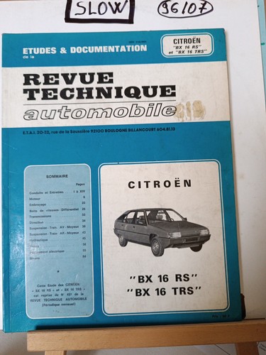 Revue technique automobile - technique,