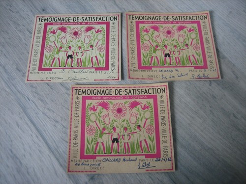 Ancien bon point témoignage - ancien,