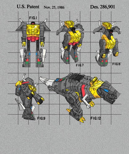 Dinobot grimlock toy patent - toy,
