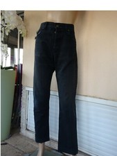 JEAN'S RICA LEWIS NOIR  T 38 US 30 L 34 FORME LEVIS BRAGUETTE A BOUTONS