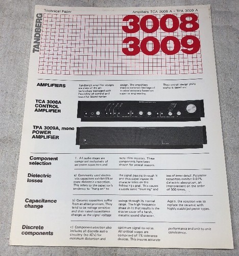 Tandberg 3008 and - 3008, 3009