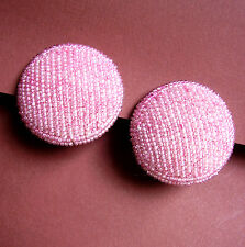 1718 / MARION GODART / BOUCLES D'OREILLE CLIPS MINI PERLES ROSES